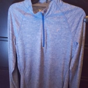 Light purple quarter zip athletic long sleeve